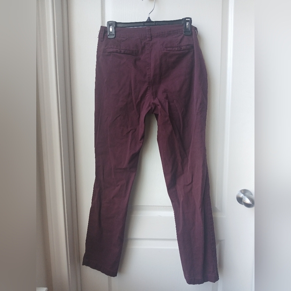 a new day Women's Burgundy Chinos Size 6 - Picture 4 of 4